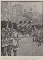 The King and his South African Veterans, the Guards marching past His Majesty, 27 October